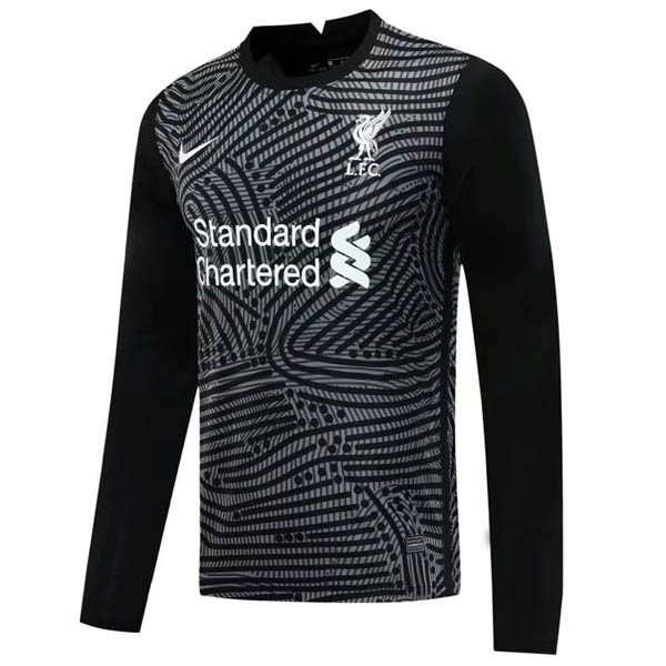 Thailande Maillot Football Liverpool Domicile ML Gardien 2020-21 Noir